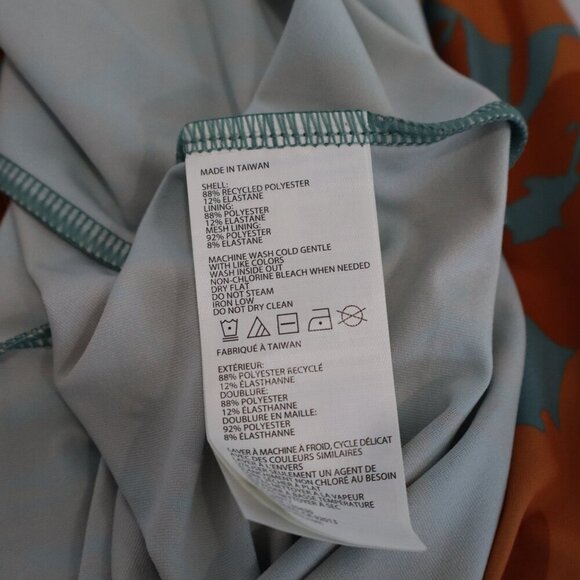 Prana Womens Pearl Isla Dress Orange Blue Stretch Size Small NWT *Flawed* - Picture 7 of 12